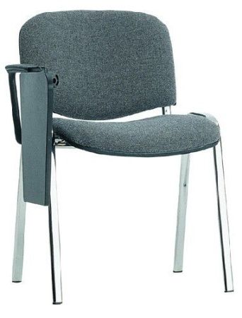 Офисный стул ИЗО (ISO) хром со столиком (пюпитром) Nowystyl (C - ткань CAGLIARI)