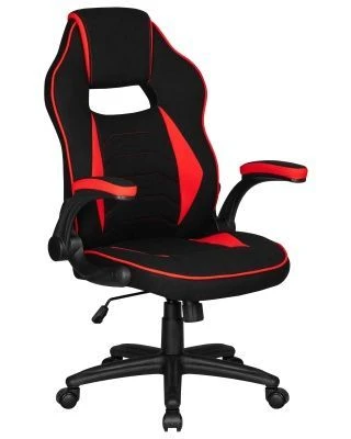 Кресло игровое DOBRIN RICK, черно-красная ткань