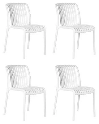 Набор 4 шт Стул обеденный DOBRIN WALTER, белый