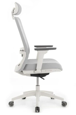 Кресло Work W-218C WHITE Светло-серый Ткань