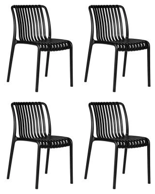 Набор 4 шт Стул обеденный DOBRIN WALTER, черный