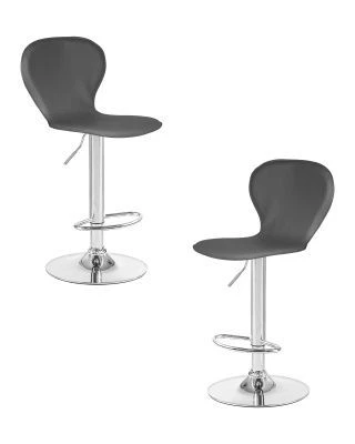 Набор 2 шт Стул барный DOBRIN ELISA, серый