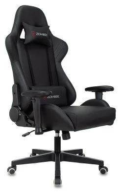 Кресло игровое Zombie Formula черный/карбон эко.кожа крестов. пластик черный