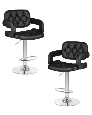 Набор 2 шт Стул барный DOBRIN TIESTO, чёрный