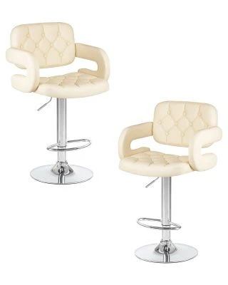 Набор 2 шт Стул барный DOBRIN TIESTO, кремовый