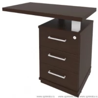 Тумба приставная с топом для криволинейного стола правая  KTP-2