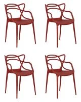 Набор 4 шт Стул обеденный DOBRIN MASTERS, кирпичный (R-05)