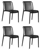 Набор 4 шт Стул обеденный DOBRIN WALTER, черный