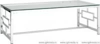 Журнальный стол 120*60 БРУКЛИН серебро