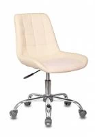 Кресло Бюрократ CH-350SL светло-бежевый текстиль/эко.кожа крестовина металл хром