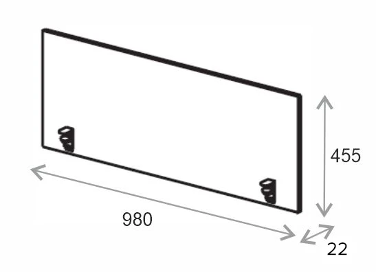 Купить Экран фронтальный тканевый Everprof EVO Acoustic (ЭВО Акустик) 980х22x455 Kiton 11 по низкой цене