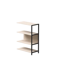 Полустеллаж металлический средний Everprof EVO (ЭВО) 805х385x1120 Кашемир/Черный