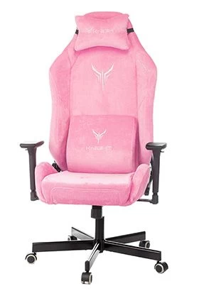 Кресло игровое Knight N1 Fabric розовый Velvet 36 с подголов. крестов. металл | Купить в КупиКресла.ру