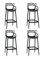 Набор 4 шт Стул барный DOBRIN MASTERS BAR, чёрный (B-03)