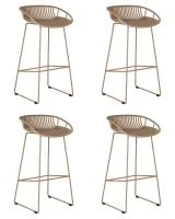 Набор 4 шт Стул барный DOBRIN FRANK, бежевый