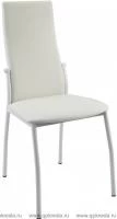 Стул ГАЛС белый/кожзам