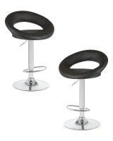 Набор 2 шт Стул барный DOBRIN MIRA, чёрный