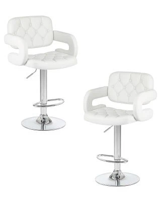 Набор 2 шт Стул барный DOBRIN TIESTO, белый