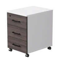 Тумба мобильная Everprof EVO (ЭВО) 406х540х608 Белый/Белый/Дуб Пасадена
