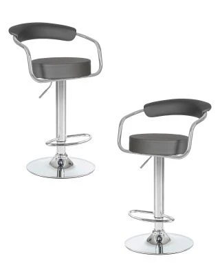 Набор 2 шт Стул барный DOBRIN MARTA, серый