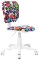 Кресло детское Бюрократ CH-W204NX мультиколор маскарад крестовина пластик пластик белый Кресло детское Бюрократ CH-W204NX мультиколор маскарад крестовина пластик пластик белый