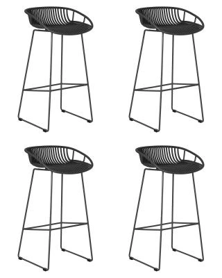 Набор 4 шт Стул барный DOBRIN FRANK, темно-серый