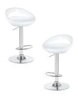 Набор 2 шт Стул барный DOBRIN DISCO, белый