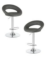 Набор 2 шт Стул барный DOBRIN MIRA, серый