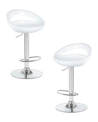 Набор 2 шт Стул барный DOBRIN DISCO, белый