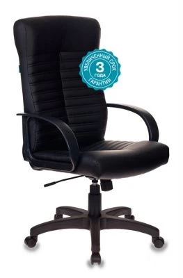 Кресло руководителя Бюрократ KB-10LITE черный эко.кожа крестовина пластик