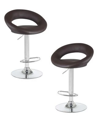 Набор 2 шт Стул барный DOBRIN MIRA, коричневый