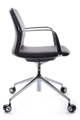 Кресло Plaza-M FK004-B12 Темно-коричневый натуральная кожа/экокожа