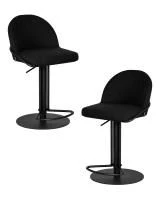 Набор 2 шт Стул барный DOBRIN OLIVER, черная ткань (SLR-10)