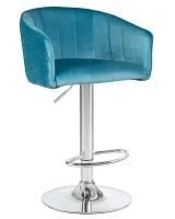 Стул барный DOBRIN DARCY, морской волны велюр (1922-7)
