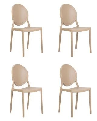 Набор 4 шт Стул обеденный DOBRIN ALBERT, цвет бежевый