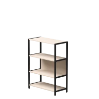 Стеллаж металлический средний Everprof EVO (ЭВО) 830х385x1120 Кашемир/Черный