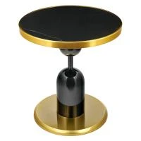 Кофейный столик Gloria диам.50см x 54см, чёрный, металл