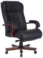 Кресло руководителя Бюрократ T-9926WALNUT черный кожа крестовина металл/дерево