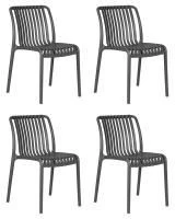 Набор 4 шт Стул обеденный DOBRIN WALTER, темно-серый