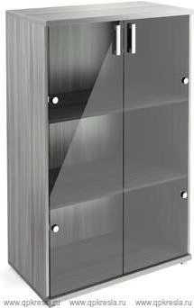 Стеллаж НТ-480 со стеклянными дверьми НТ-601.2стл