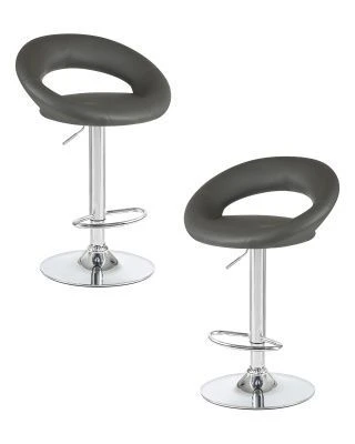 Набор 2 шт Стул барный DOBRIN MIRA, серый