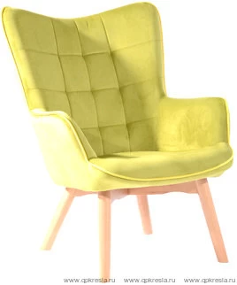 Кресло Манго Вельвет Оливковый