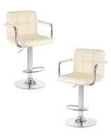 Набор 2 шт Стул барный DOBRIN KRUGER ARM, кремовый