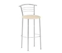 Барный стул MARCO HOKER (Марко) хром (Искуственная кожа V 4 черный)