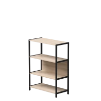 Стеллаж металлический средний Everprof EVO (ЭВО) 830х385x1120 Дуб Соната/Черный