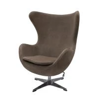 Кресло EGG STYLE CHAIR латте, искусственная замша FR 0647