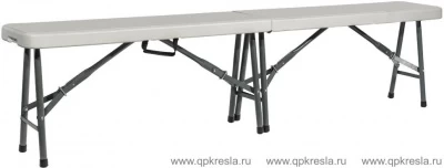 Скамейка складная Кейт 180 Пластик Белый