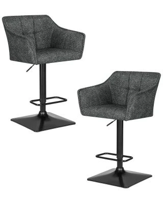 Набор 2 шт Стул барный DOBRIN RALF, серый твид (LEO11)