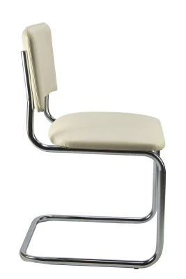 Стул Сильвия 02S Бежевый/Металл Хром гальв.