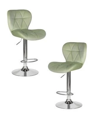 Набор 2 шт Стул барный DOBRIN BARNY, мятный велюр (MJ9-87)